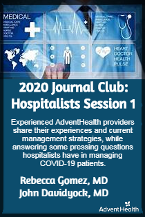 2020 Journal Club: Hospitalists Session 1 Banner